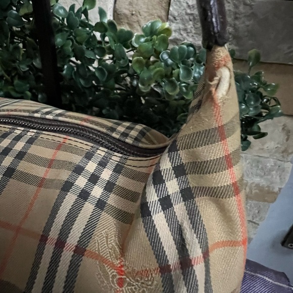 Authentic Burberry Hobo w/ Charm (tears & fraying) - Picture 3 of 15
